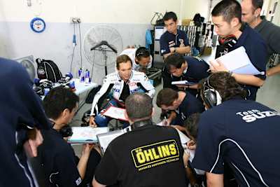 Chris Vermeulen fuhr fünf Runden.