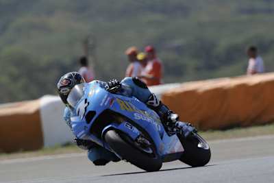 Chris Vermeulen mit Teammanager Paul Denning.