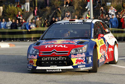 Dani Sordo führt bei seinem WM-Heimspiel.
