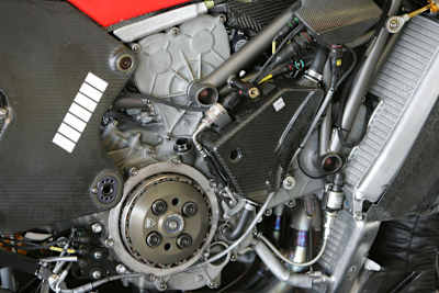 Auch Ducatis Kraftpaket bekam eine Plombe gesetzt