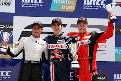 Podest der Formel 2 in Valencia