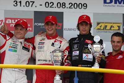 Das Podium am Samstag