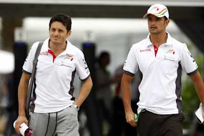 Giancarlo Fisichella und Tonio Liuzzi