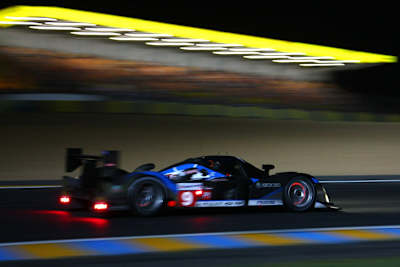 Zur Halbzeit vorn: Marc Gene/Alex Wurz/David Brabham im 908 HDI