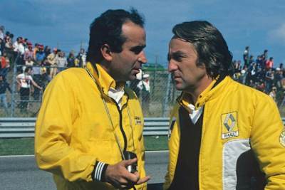 Renault-Erfolgsduo: Jean Sage (li), Gerárd Larrousse