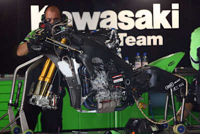 Ob die MotoGP-Kawasaki geschlachtet wird, steht noch nicht fest.
