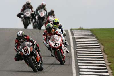 Leon Haslam (91) bei seinem Gaststart 2008 - vor Bayliss!