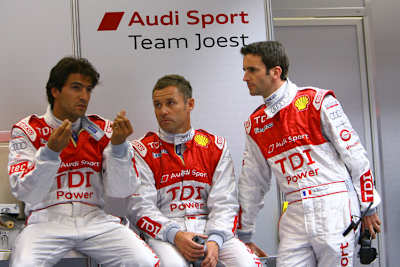 Haben heute viel Arbeit für (v.l.) Luhr, Kristensen und Dumas