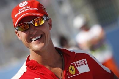 Michael Schumacher: In Melbourne am Kommandostand.