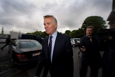 Max Mosley in London in Plauderlaune.