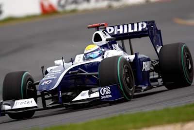 Die erste Bestzeit 2009 geht an Nico Rosberg