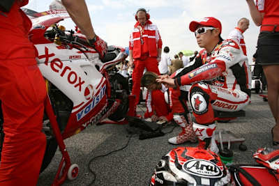 Noriyuki Haga vor dem Start