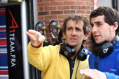 Nicolas Prost mit Vater Alain