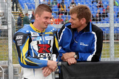 Gàbor Rizmayer mit Teamchef Evren Bischoff.