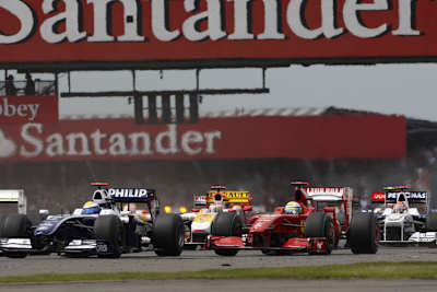 Rosberg in Silverstone im Duell mit Massa