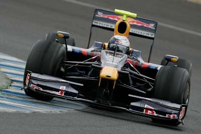 Hinterliess starken Eindruck am ersten Testag: Vettel im RB5 