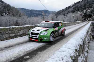 Jan Kopecky im Fabia S2000 bei der Monte