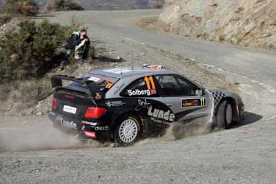 Lässt den «Oldie» ordentlich fliegen: Petter Solberg