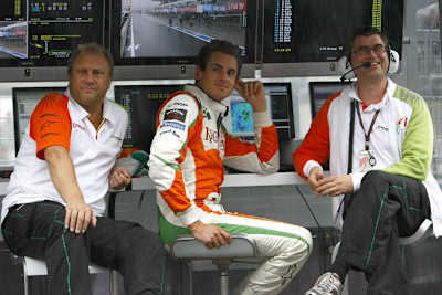 Erst Warten, dann Bestzeit: Adrian Sutil