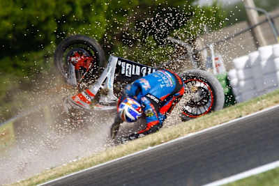 Christian Zaisers schwerer Sturz in Albacete. 