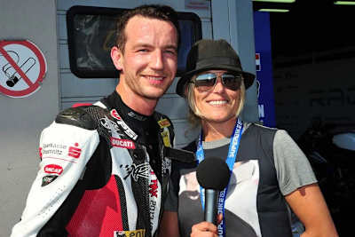 Max Neukirchner wird von Katja Poensgen interviewt