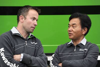 Steve Guttridge (l) und Ichiro Yoda (r) feilen am Kawasaki-Erfolg