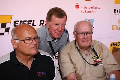 Stig Blomqvist, Walter Röhrl und Björn Waldegard (vlnr.)