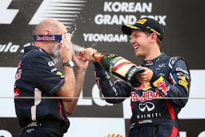 Adrian Newey und Sebastian Vettel
