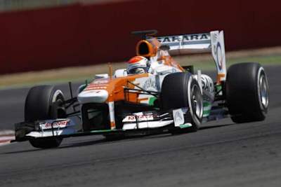 Adrian Sutil zeigte, was er und sein Auto können