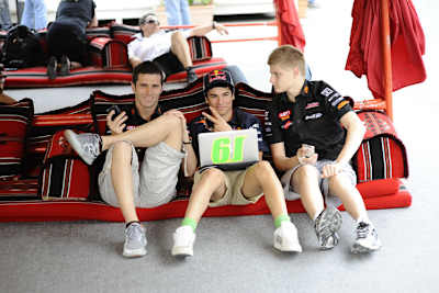 Joan Olivé (links) mit Sissis und Niklas Ajo