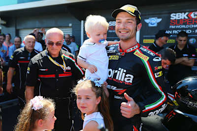 Auf der Aprilia RSV4 blühte Sylvain Guintoli auf