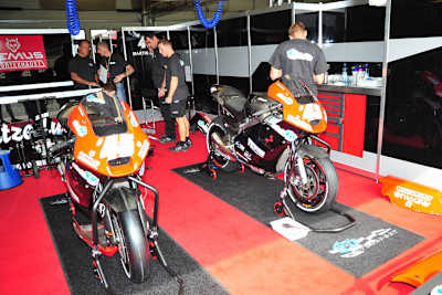 Ein Blick in die Box von Remus Racing by S&B Motorsport