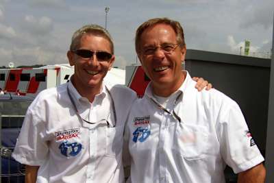 Weiterer Test vor dem Wildcard-Auftritt Ende August in Brünn: Fahrer Martin Bauer (li.) und Andreas Bronnen