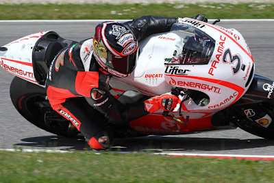 Max Biaggi auf der Pramac-Ducati von Ben Spies