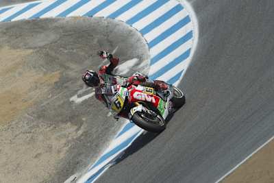 Stefan Bradl jubelt nach der Pole-Runde