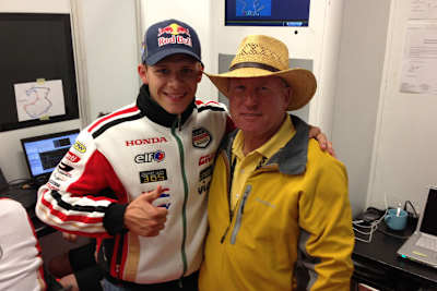 Stefan Bradl mit dem legendären «King Kenny» Roberts