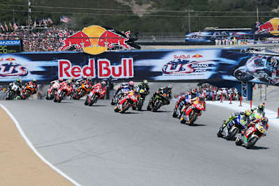 Der Klassiker in Laguna Seca: Stefan Bradl führt vor Rossi und Bautista