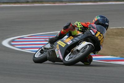 Nico Hüssner mit der Honda 125 in Brünn im Jahr 2006
