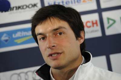 Bruno Spengler beim Test ausgangs der neuen Querspange