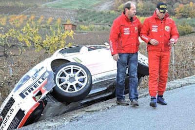 Der achtfache Valais-Sieger Burri bei seinem Ausfall