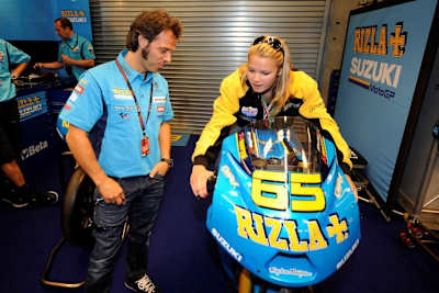 Capirossi, Elena Myers: Probefahrt in Valencia