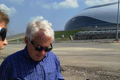 Charlie Whiting auf dem Baugelände es künftigen Russland-GP in Sotschi