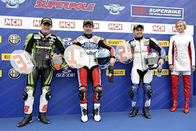Die schnellsten Drei: Carlos Checa, Leon Haslam und Tom Sykes