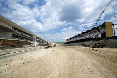 Ende Juni sah die Strecke noch so aus
