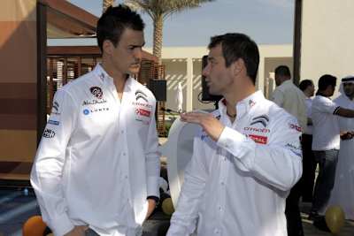 Dani Sordo (li.) mit Sébastien Loeb (re.)