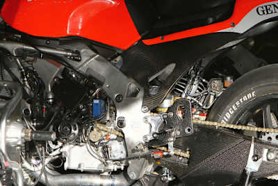 Die erste Version des Ducati Alu-Chassis