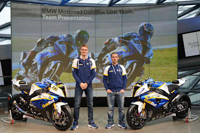 Davies (li.) und Melandri sollen es für BMW richten