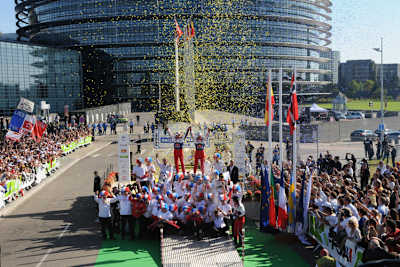 Ziel der Rallye Frankriech 2010