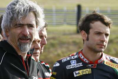 Gigi Dall´Igna und Sylvain Guintoli