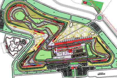 Plan des neuen Streckendesigns